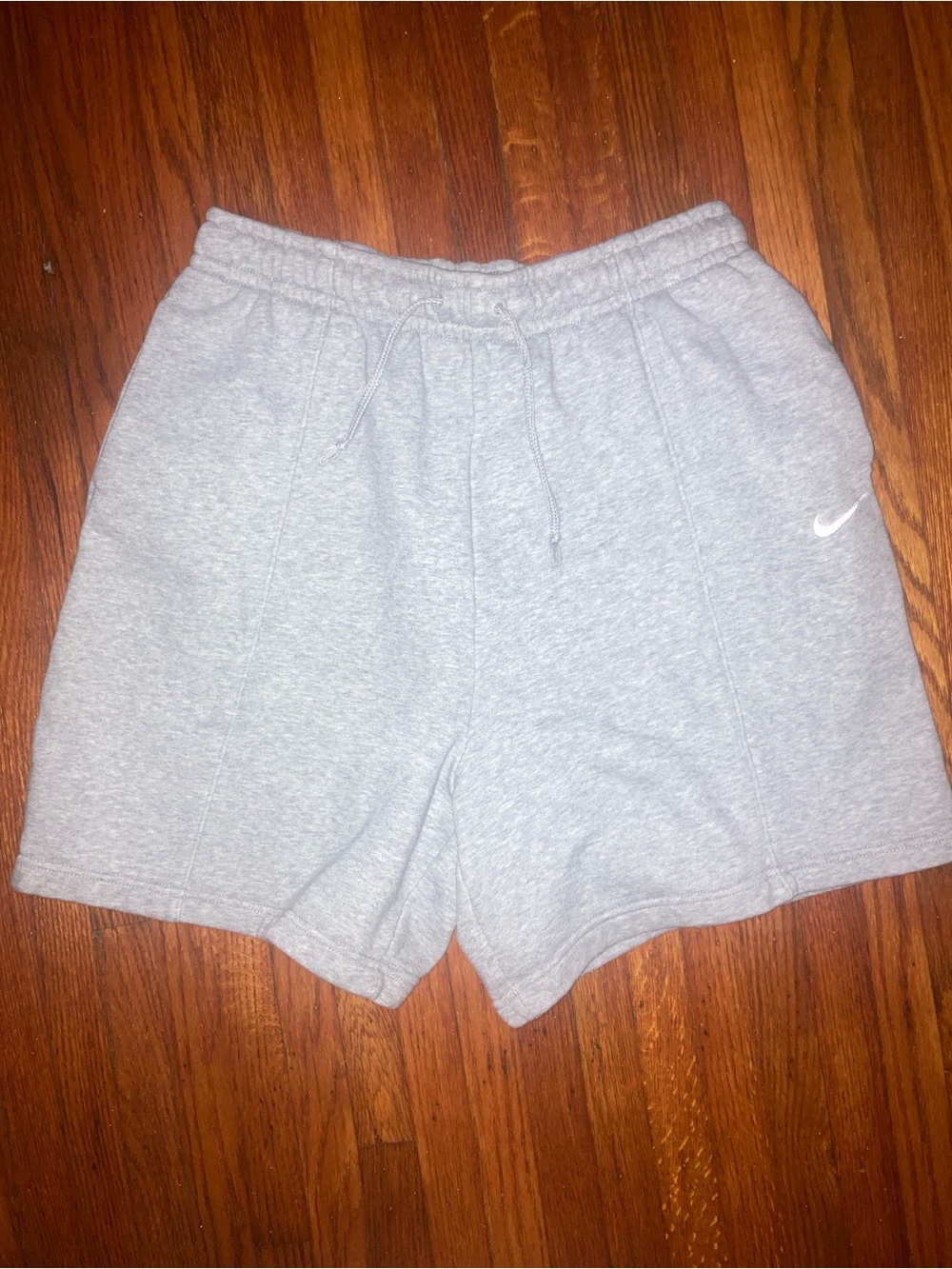 Nike Light Gray Athletic Fleece Shorts